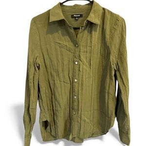 Madewell Sage Green Button-Down Shirt